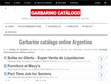 Tablet Screenshot of garbarinocatalogo.com